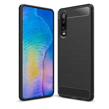 Чохол до мобільного телефона Laudtec для Huawei P30 Carbon Fiber (Black) (LT-P30B) - фото 1