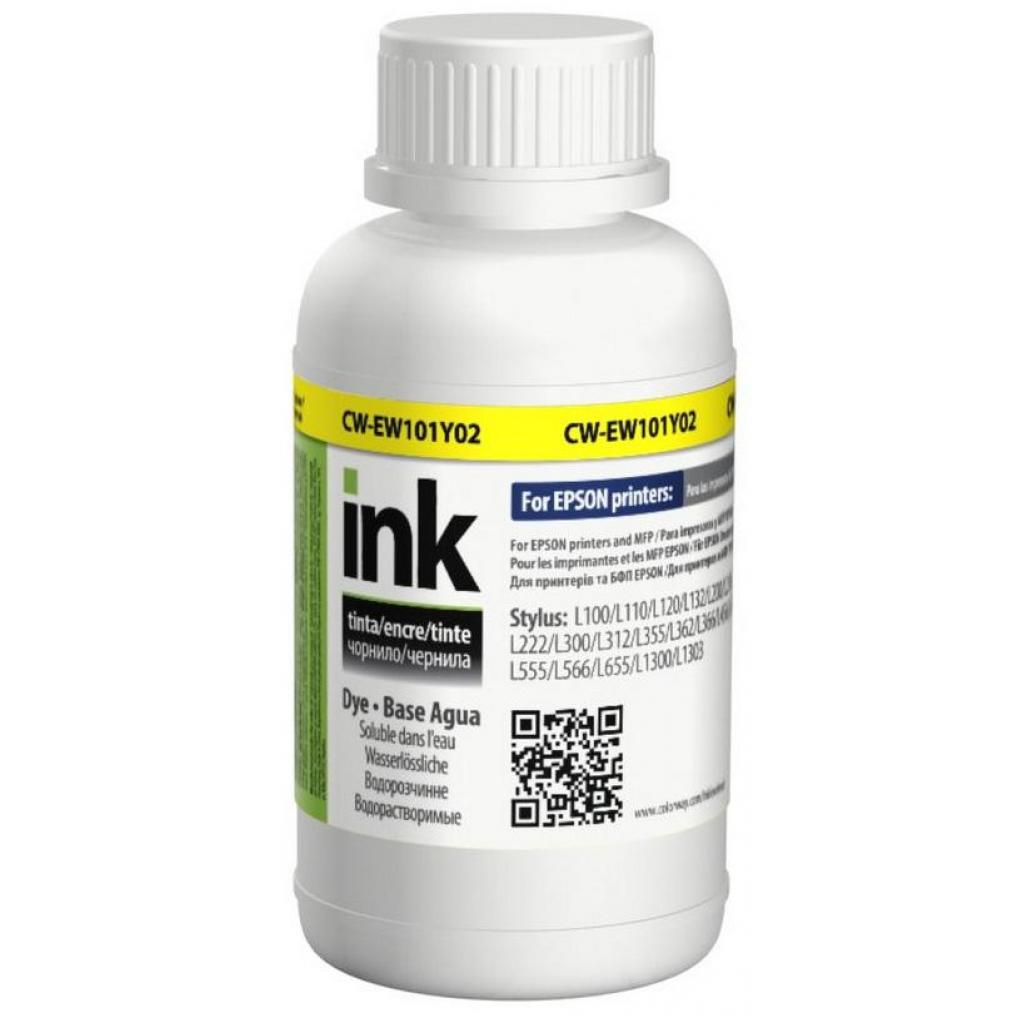Чорнило ColorWay Epson L-100/200, 200 мл Yellow (CW-EW101Y02) - фото 1