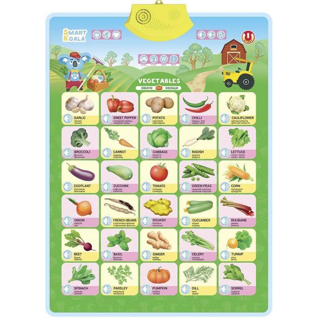 Інтерактивна іграшка Smart Koala Аудіопостер Овочі (SKCIV2) - фото 1 Інтерактивна іграшка Smart Koala Аудіопостер Овочі (SKCIV2) - фото 1