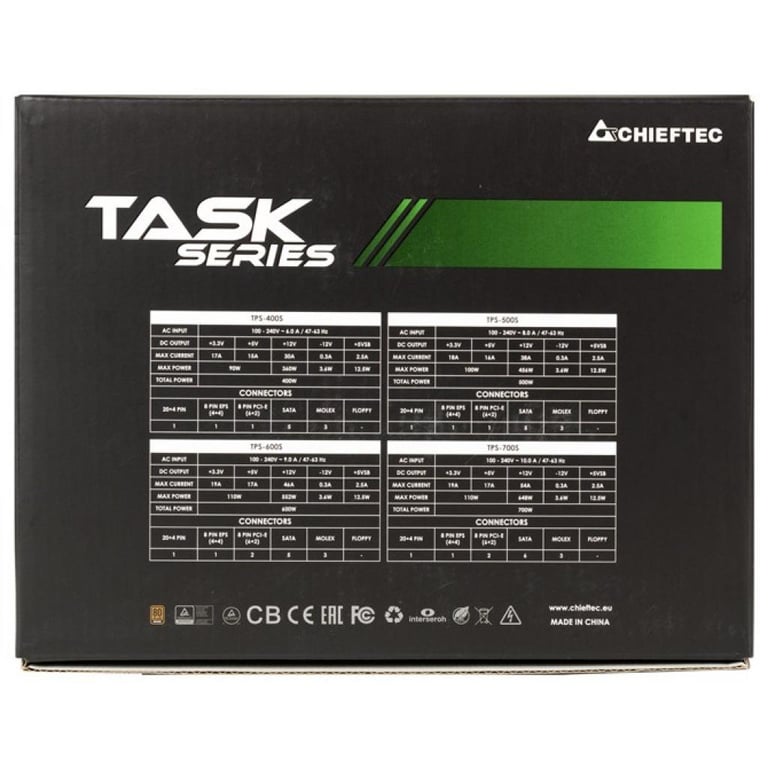 Блок живлення Chieftec 500W Task (TPS-500S) - фото 9
