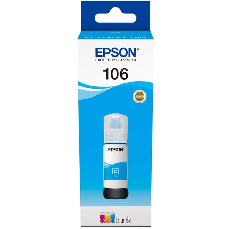 Контейнер з чорнилом Epson 106 cyan (C13T00R240) - фото 1