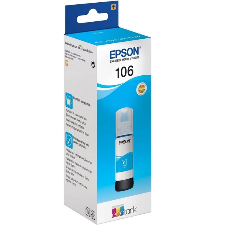 Контейнер з чорнилом Epson 106 cyan (C13T00R240) - фото 2