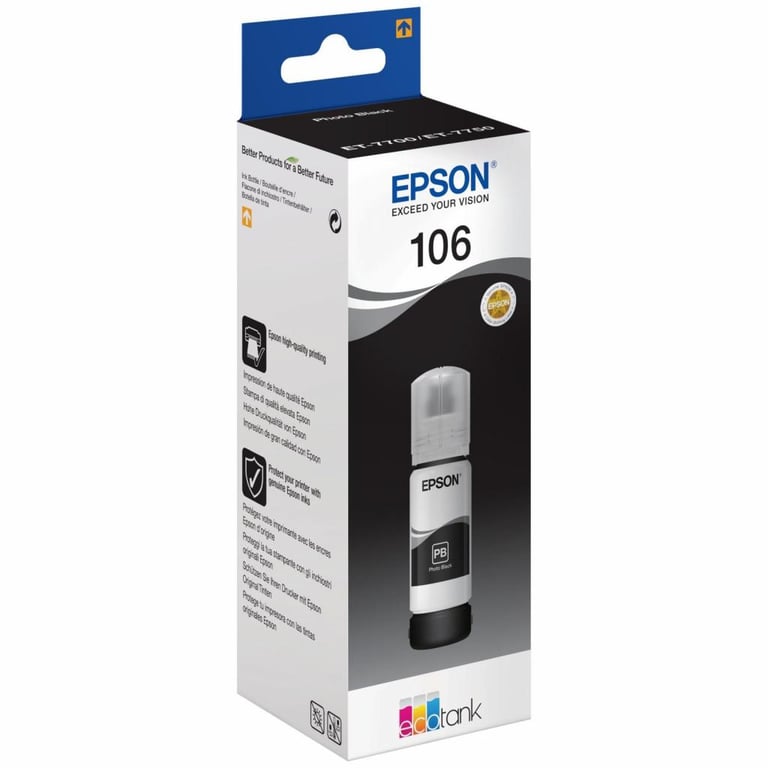 Контейнер з чорнилом Epson 106 black (C13T00R140) - фото 2