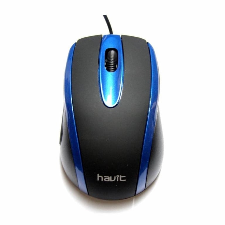 Мишка Havit V-MS753 USB Black/Blue (23938) - фото 2
