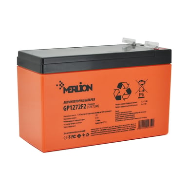 Батарея до ДБЖ Merlion 12V-7.2Ah PREMIUM (GP1272F2PREMIUM) - фото 1