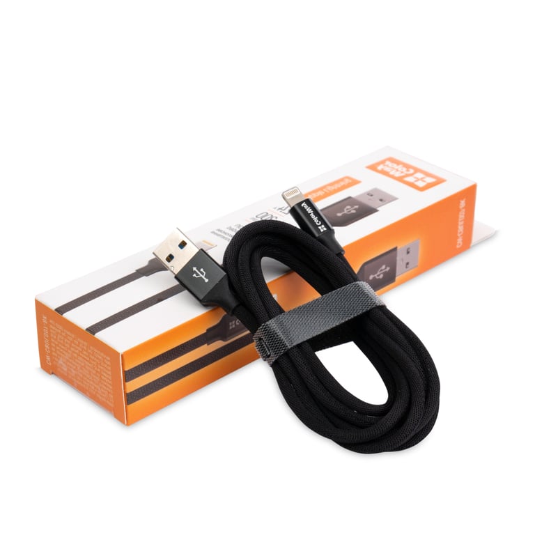 Дата кабель USB 2.0 AM to Lightning 1.0m black ColorWay (CW-CBUL004-BK) - фото 2