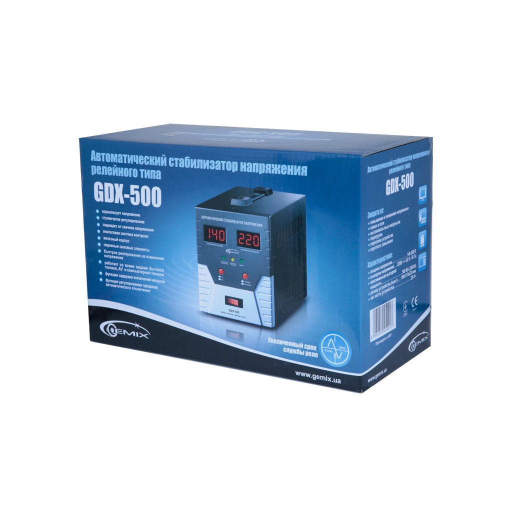Стабілізатор Gemix GDX-500 - фото 4 Стабілізатор Gemix GDX-500 - фото 4