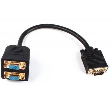Перехідник Cablexpert VGA M to 2 VGA F (CC-VGAX2-20CM) - фото 1