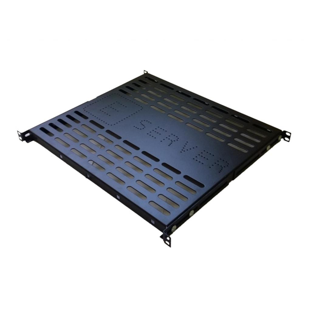 Полка 19" Eserver 1U, глуб. 400 мм. (PS-1U-400-B) - фото 1