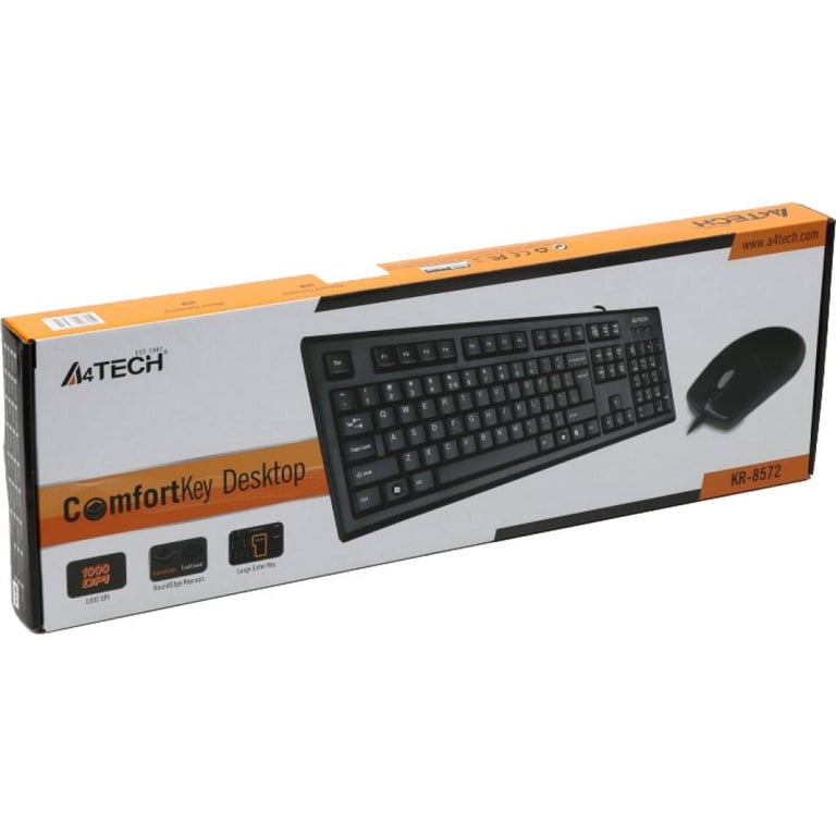 Комплект A4Tech KR-8572 USB Black (4711421857208) - фото 4