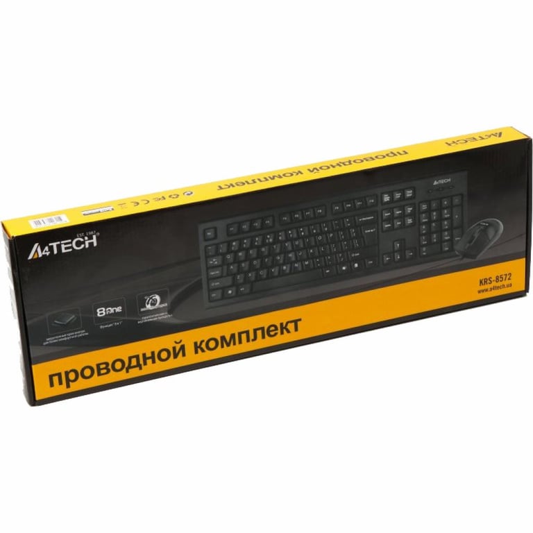 Комплект A4Tech KRS-8572 USB Black - фото 4