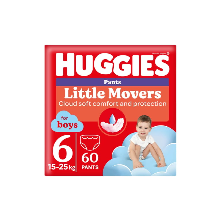 Підгузки Huggies Little Movers/Pants 6 (15-25 кг) Box для хлопчиків 60 шт (5029053564142) - фото 1