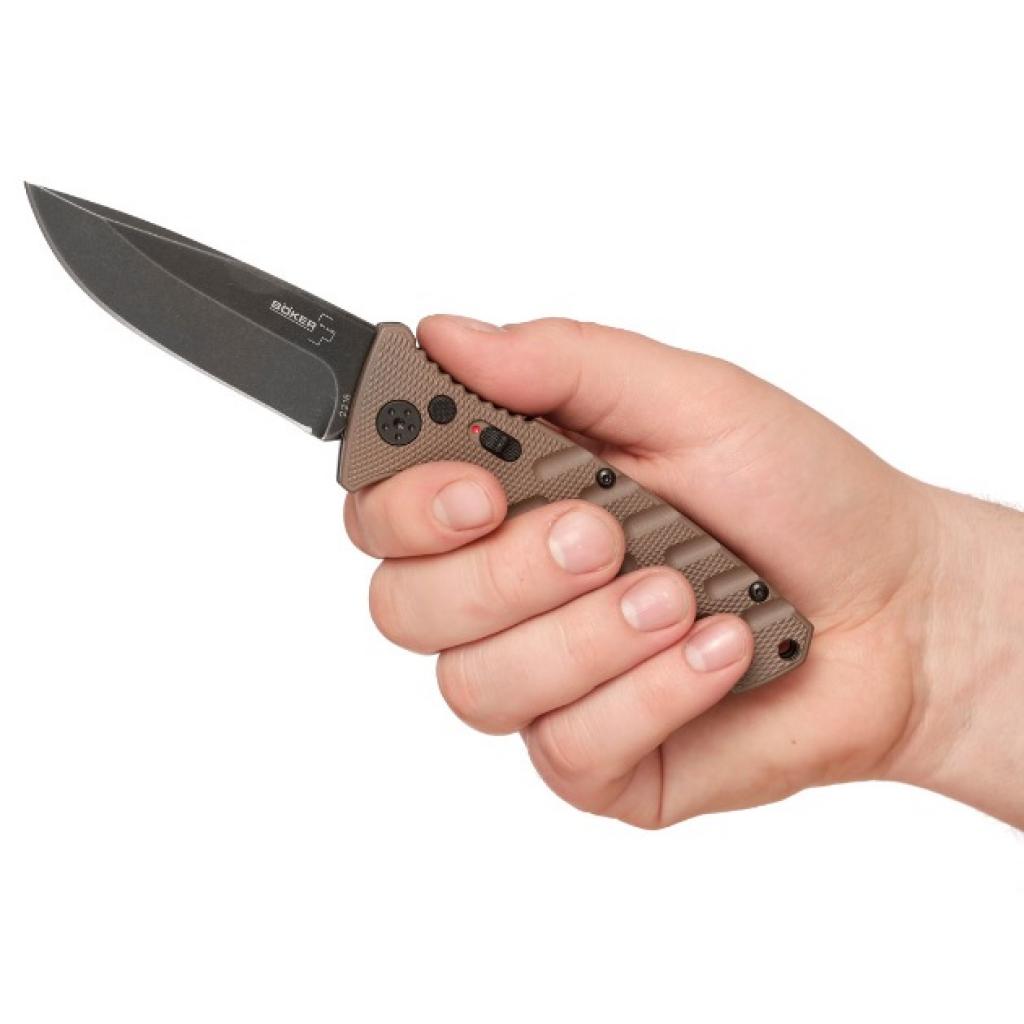 Ніж Boker Plus Strike Auto Coyote (01BO424) - фото 3 Ніж Boker Plus Strike Auto Coyote (01BO424) - фото 3