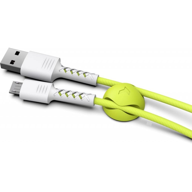 Дата кабель USB 2.0 AM to Micro 5P 1.0m Soft white/lime Pixus (4897058531176) - фото 4