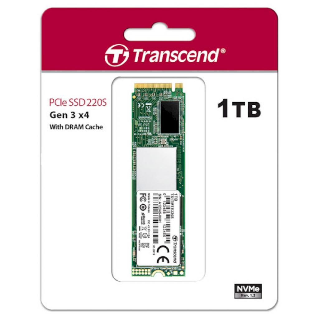 Накопичувач SSD M.2 2280 1TB Transcend (TS1TMTE220S) - фото 2 Накопичувач SSD M.2 2280 1TB Transcend (TS1TMTE220S) - фото 2