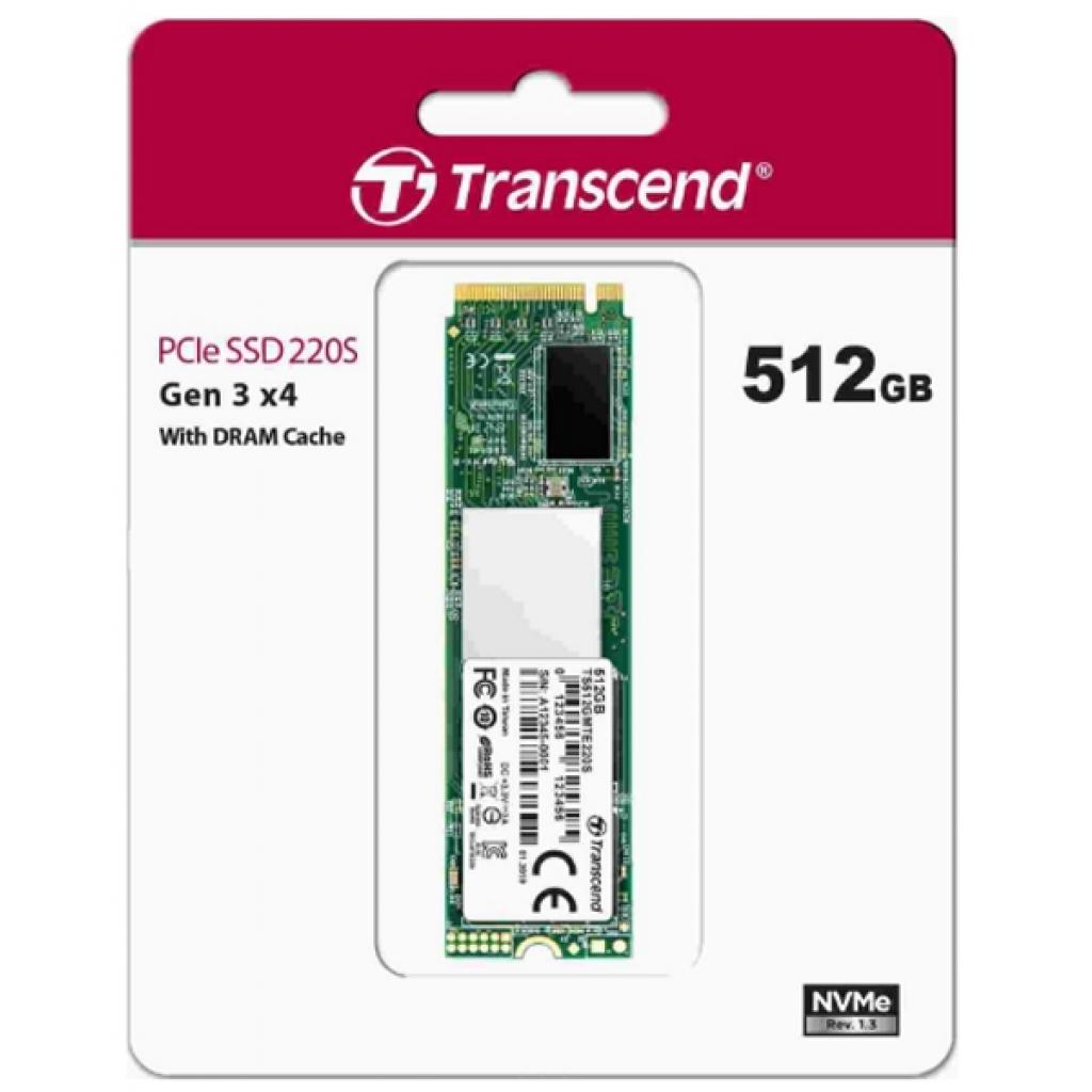 Накопичувач SSD M.2 2280 512GB Transcend (TS512GMTE220S) - фото 2 Накопичувач SSD M.2 2280 512GB Transcend (TS512GMTE220S) - фото 2