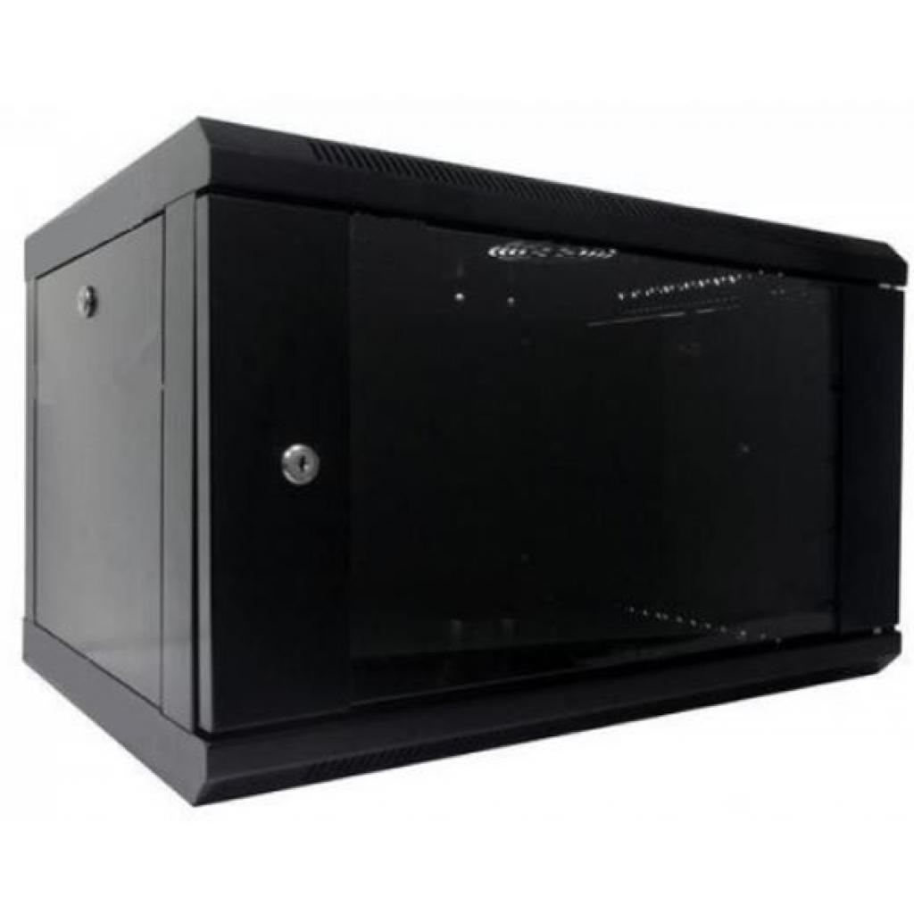Шафа настінна Hypernet 6U 19" 600x450 (WMNC-6U-FLAT-BLACK) - фото 1