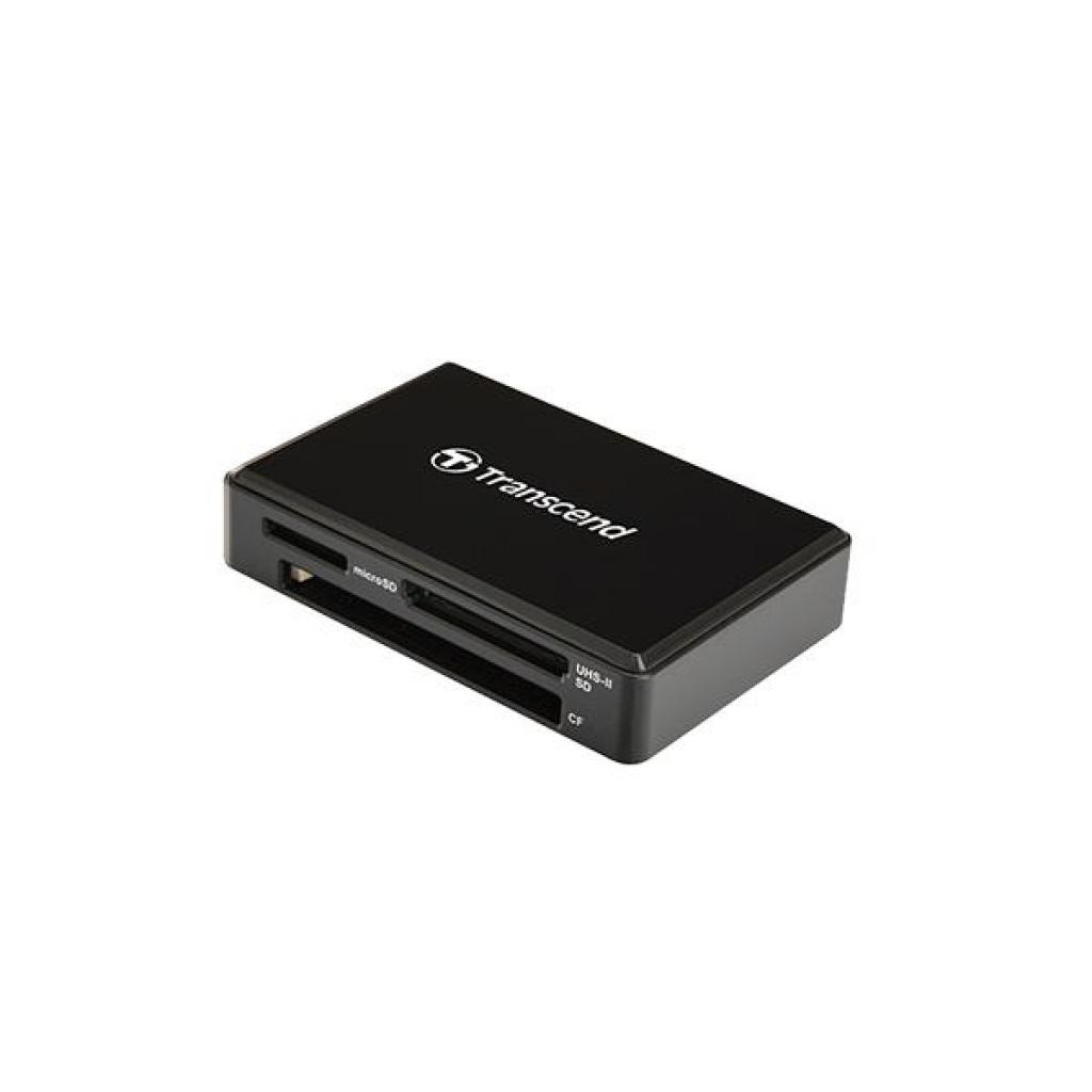 Зчитувач флеш-карт Transcend USB 3.1 RDF9K UHS-II Black R260/W190MB/s (TS-RDF9K2) - фото 1