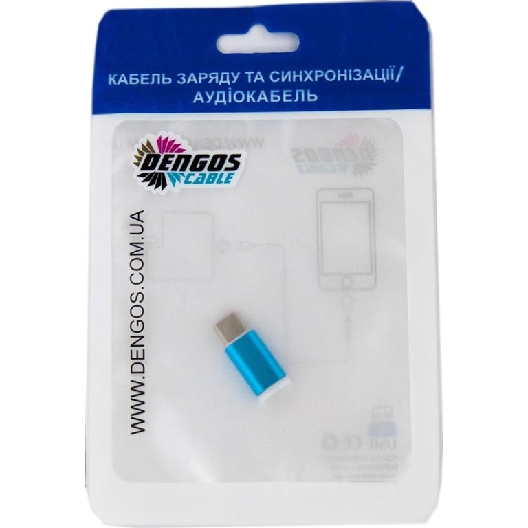 Перехідник micro-USB -Type C Dengos (ADP-007) - фото 4