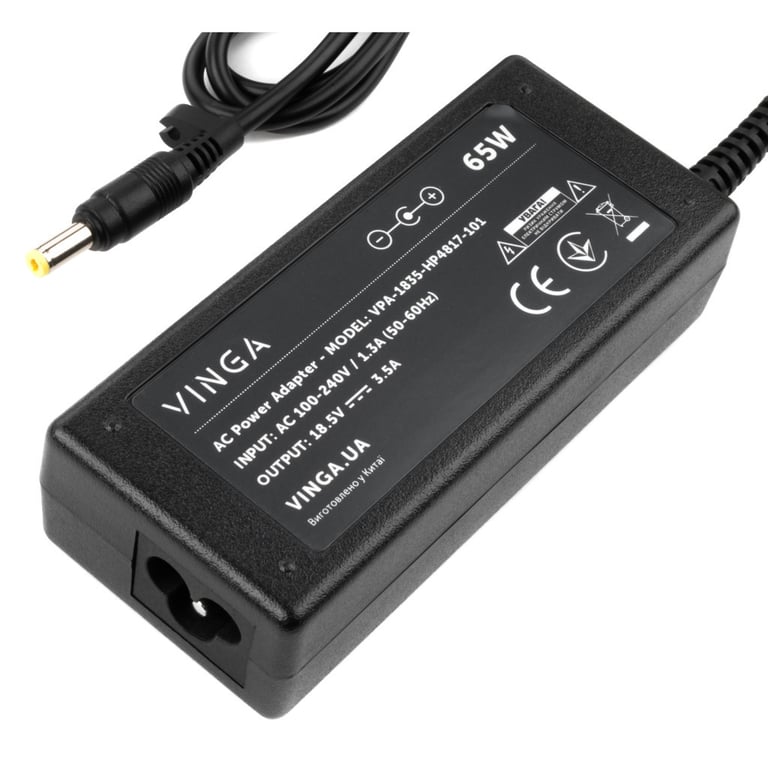Блок живлення до ноутбуку Vinga HP 65W 18.5V 3.5А 4.8*1.7 (VPA-1835-HP4817-101) - фото 3