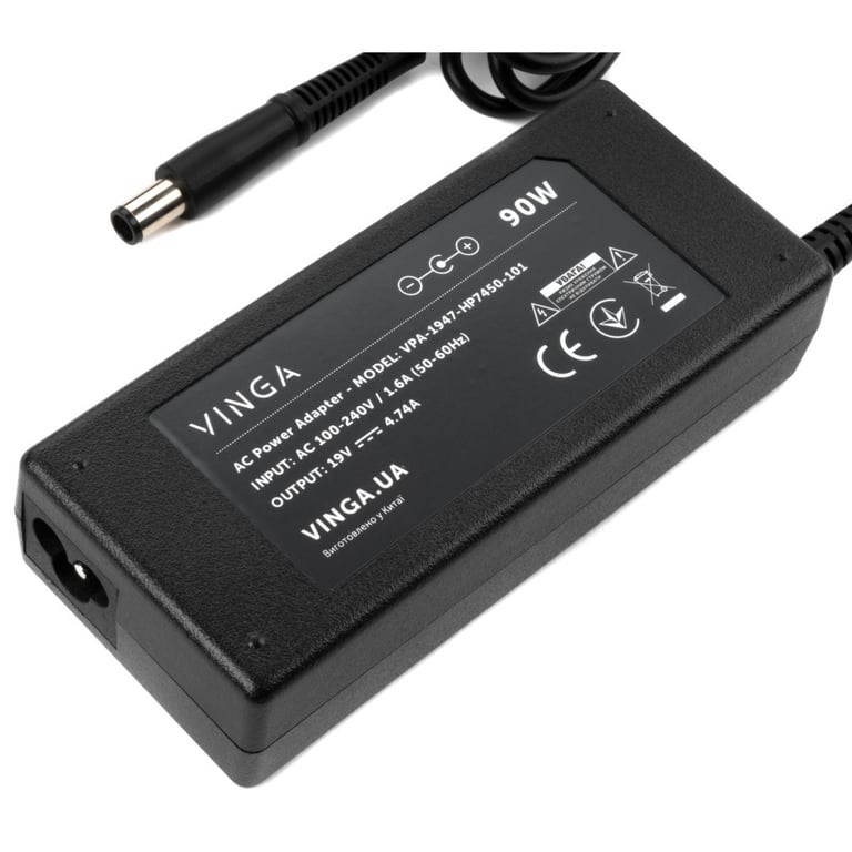 Блок живлення до ноутбуку Vinga HP 90W 19V 4.74A 7.4*5.0 (VPA-1947-HP7450-101) - фото 3