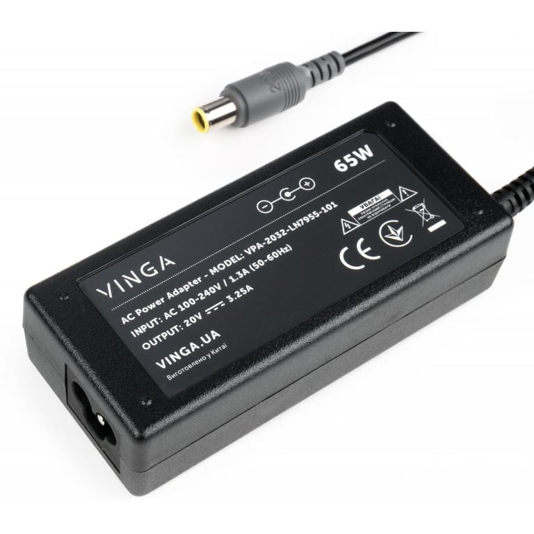 Блок живлення до ноутбуку Vinga Lenovo 65W 20V 3.25А 7.9*5.5 (VPA-2032-LN7955-101) - фото 2