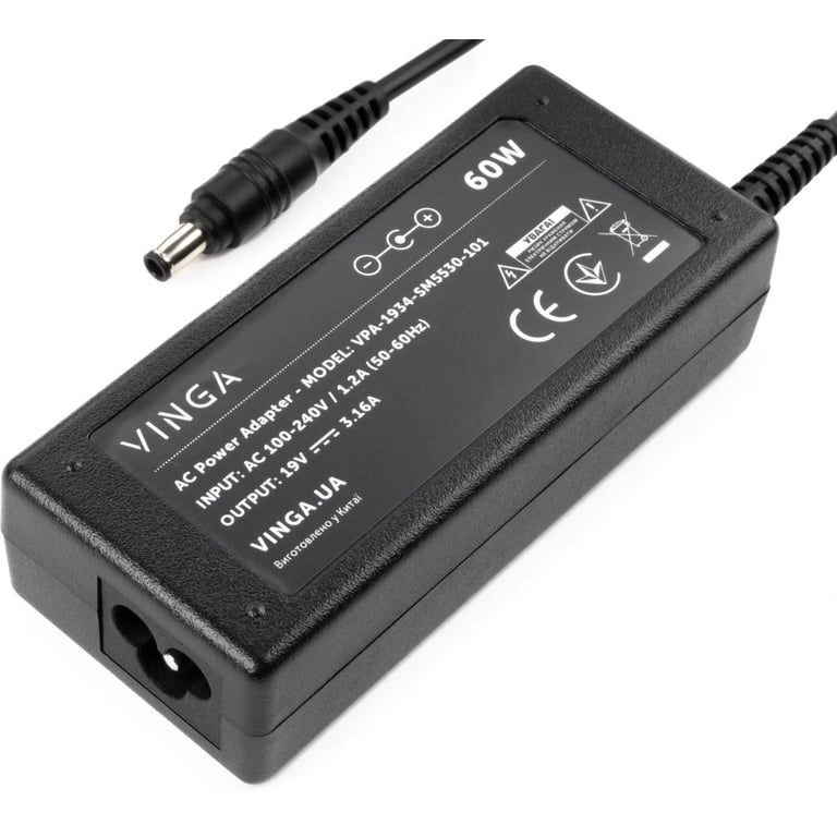 Блок живлення до ноутбуку Vinga Samsung 60W 19V 3.16А 5.5*3.0 (VPA-1934-SM5530-101) - фото 3