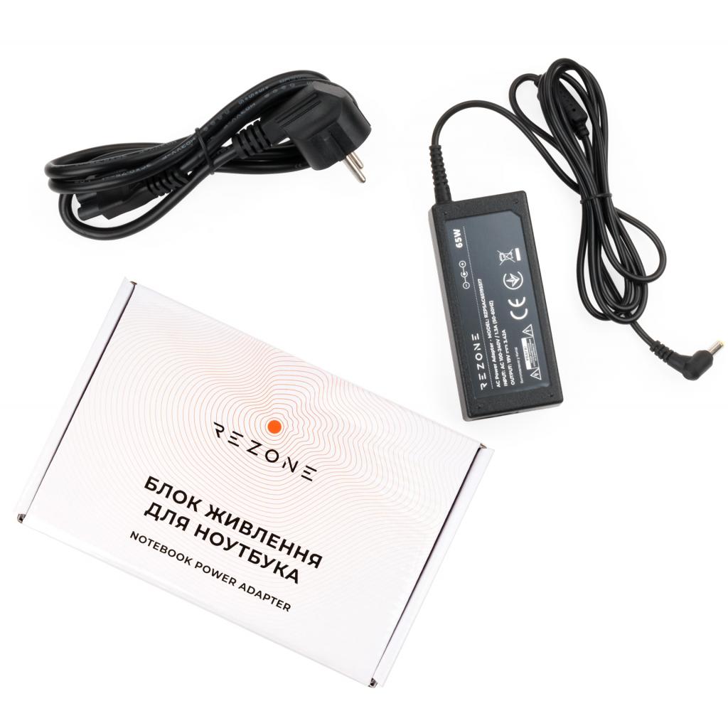 Блок живлення до ноутбуку Rezone ACER 65W 19V 3,42A 5.5*1.7 (RZPSAC65195517) - фото 1 Блок живлення до ноутбуку Rezone ACER 65W 19V 3,42A 5.5*1.7 (RZPSAC65195517) - фото 1