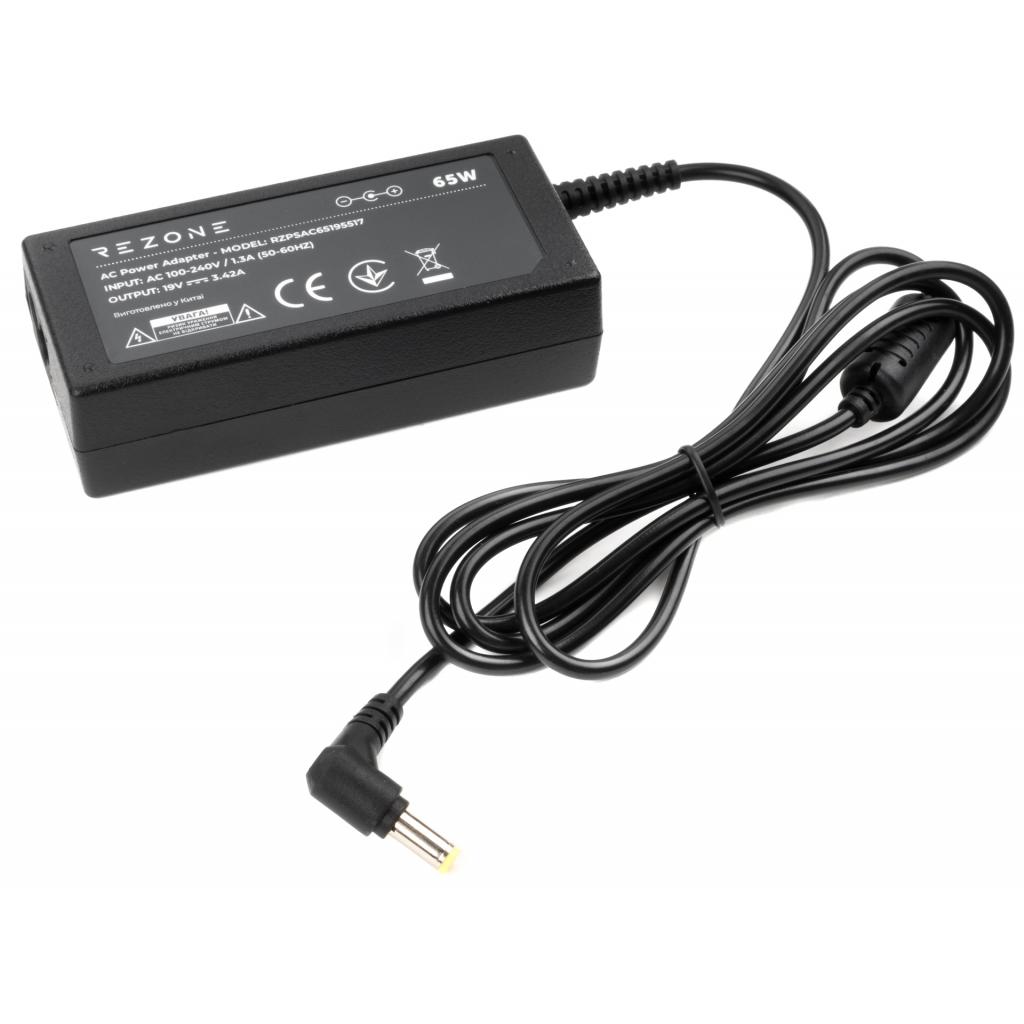 Блок живлення до ноутбуку Rezone ACER 65W 19V 3,42A 5.5*1.7 (RZPSAC65195517) - фото 2 Блок живлення до ноутбуку Rezone ACER 65W 19V 3,42A 5.5*1.7 (RZPSAC65195517) - фото 2