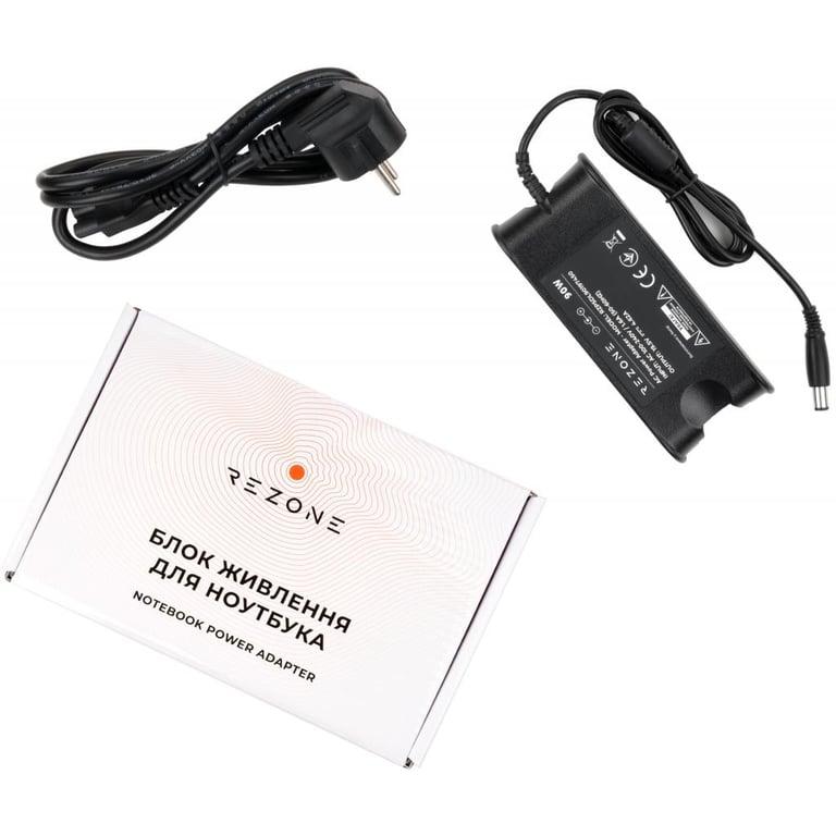 Блок живлення до ноутбуку Rezone DELL 90W 19.5V 4.62A 7.4*5.0 (RZPSDL90197450) - фото 1