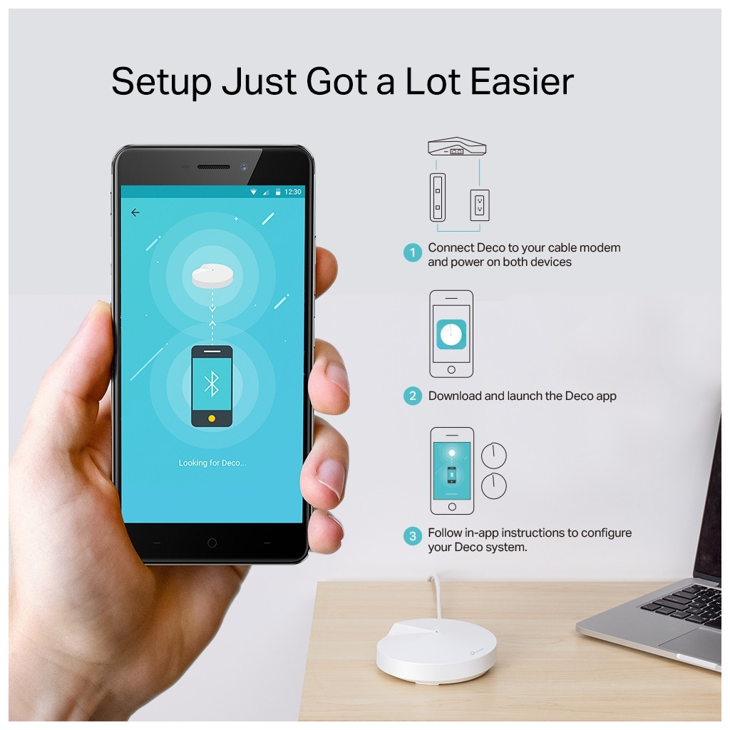 Точка доступу Wi-Fi TP-Link DECO-M5-2-PACK - фото 5 Точка доступу Wi-Fi TP-Link DECO-M5-2-PACK - фото 5