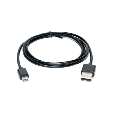 Дата кабель USB 2.0 AM to Micro 5P 0.6m Pro black REAL-EL (EL123500021) - фото 1