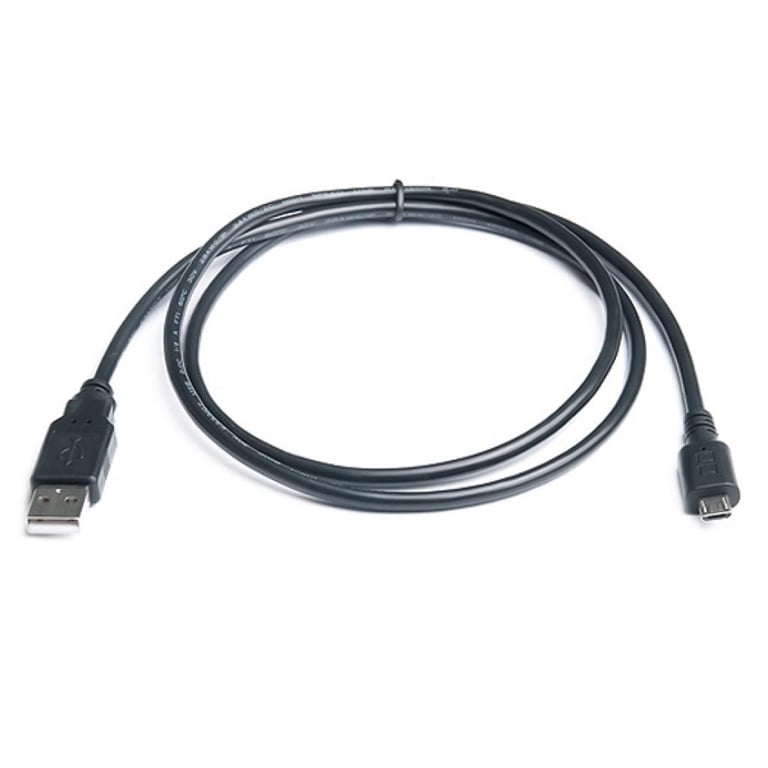Дата кабель USB 2.0 AM to Micro 5P 2.0m Pro black REAL-EL (EL123500025) - фото 1