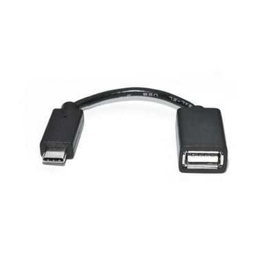 Дата кабель OTG USB 2.0 AF to Type-C 0.1m REAL-EL (EL123500030) - фото 1