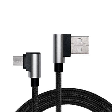 Дата кабель USB 2.0 AM to Micro 5P 1.0m Premium black REAL-EL (EL123500031) - фото 1