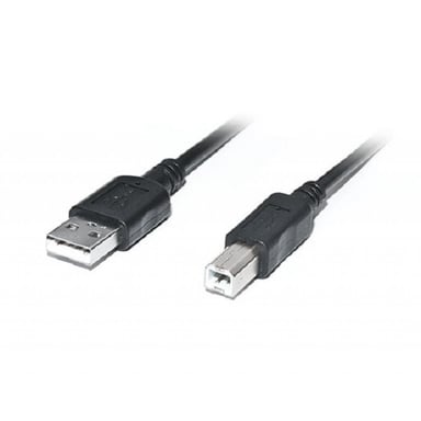 Кабель для принтера USB2.0 AM/BM 2.0m Pro black REAL-EL (EL123500026) - фото 1