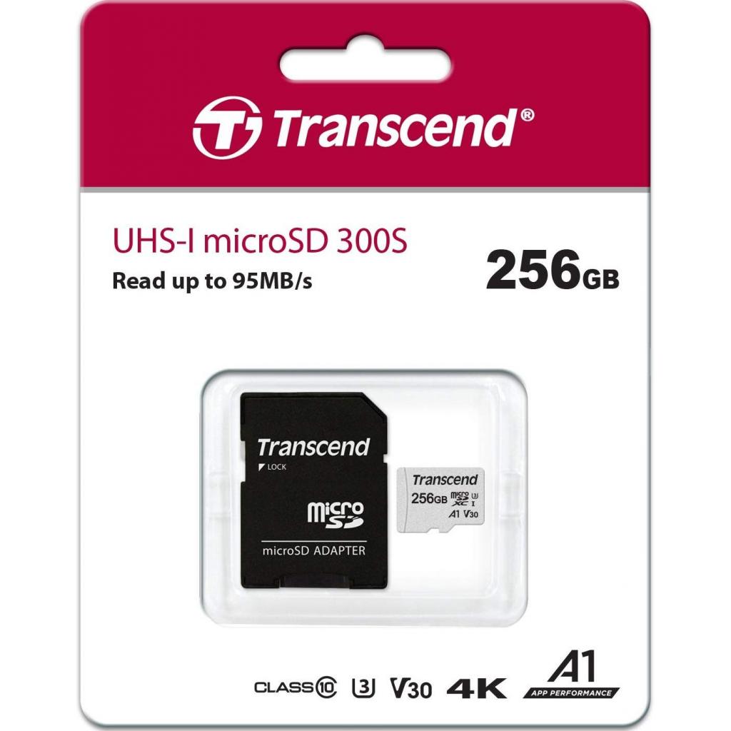 Карта пам'яті Transcend 256GB microSDXC class 10 UHS-I (TS256GUSD300S-A) - фото 3 Карта пам'яті Transcend 256GB microSDXC class 10 UHS-I (TS256GUSD300S-A) - фото 3