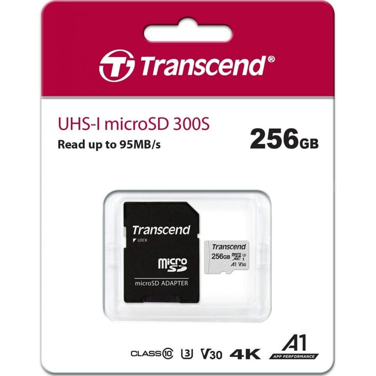 Карта пам'яті Transcend 256GB microSDXC class 10 UHS-I (TS256GUSD300S-A) - фото 3