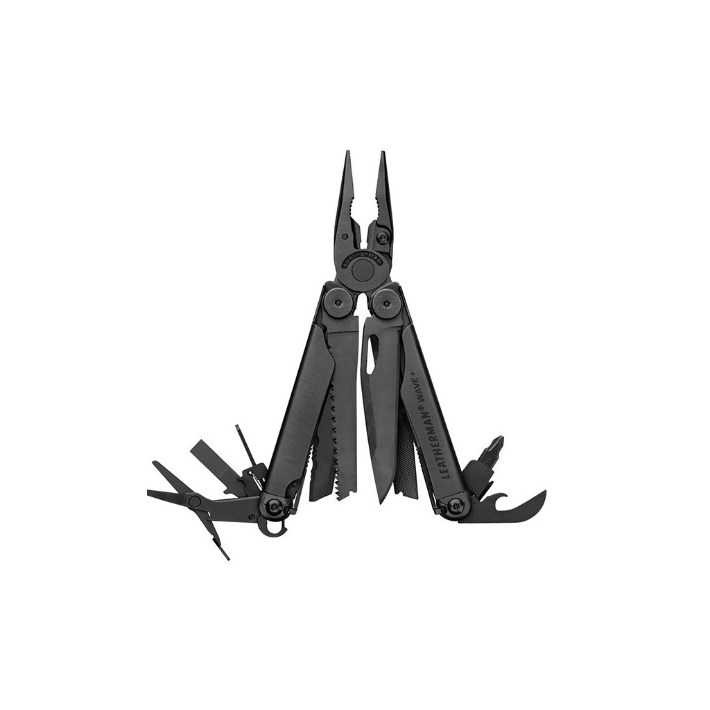 Мультитул Leatherman WAVE PLUS BLACK, синтетический чехол, карт. коробка (832526) - головне фото