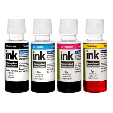 Чорнило ColorWay HP Ink Tank 115/315/415 (4х100мл) BK/С/M/Y (CW-HP51/HW52SET01) - фото 1