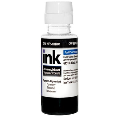 Чорнило ColorWay HP Ink Tank 115/315/415 100мл Black Pigm. (CW-HP51BK01) - фото 1