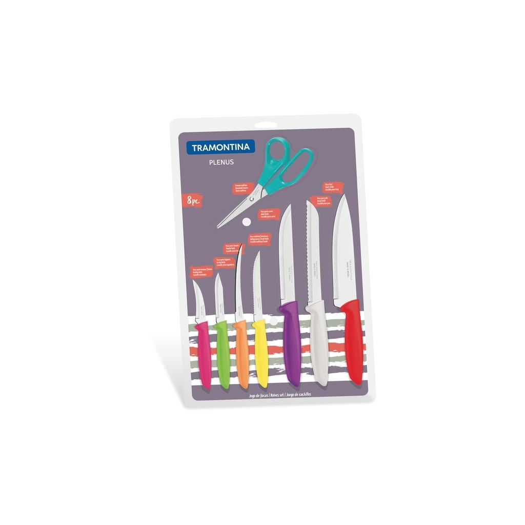Набір ножів Tramontina Plenus 8 предметов (7 ножей + ножницы) (23498/917) Набір ножів Tramontina Plenus 8 предметов (7 ножей + ножницы) (23498/917)