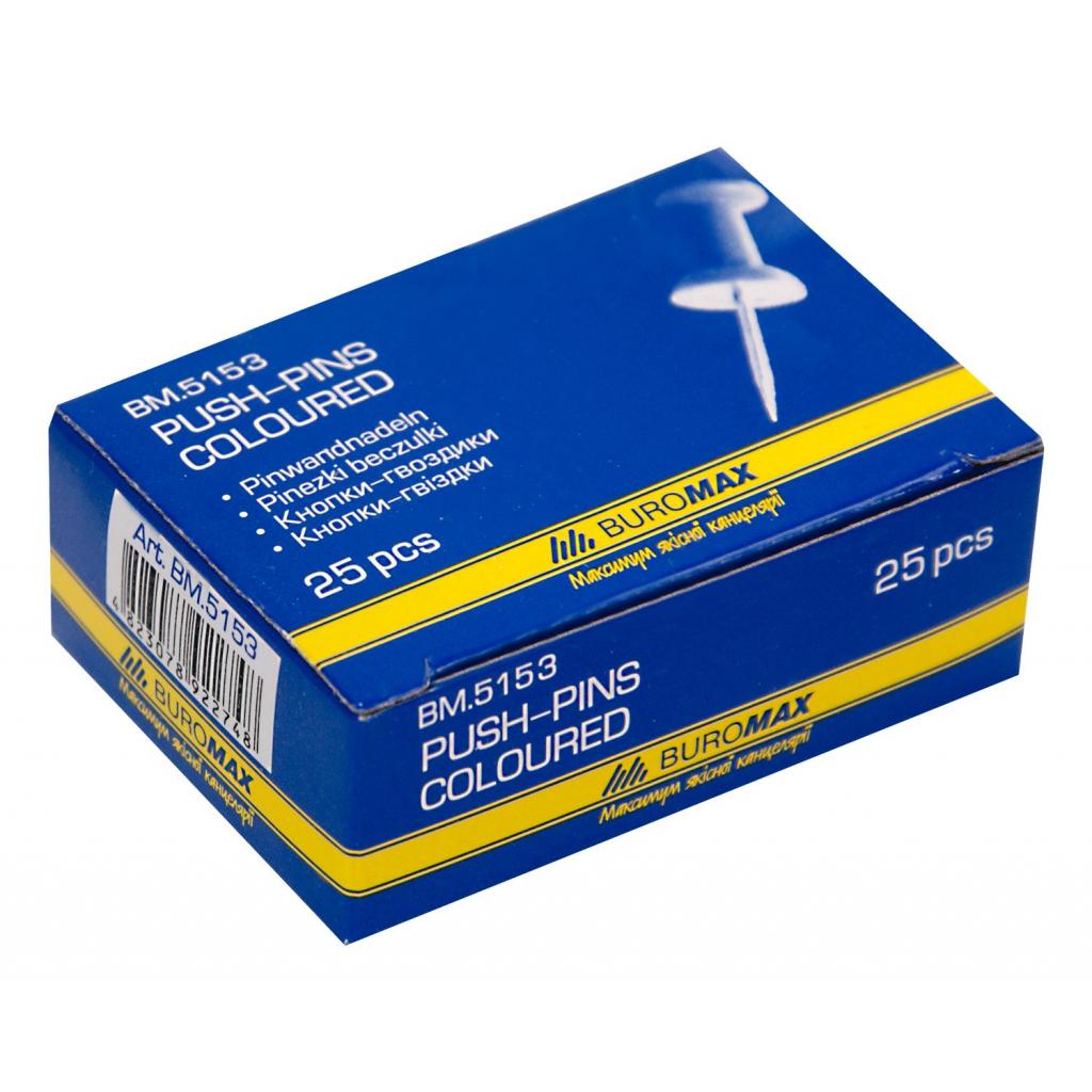 Кнопки Buromax push pins, 25шт (BM.5153) Кнопки Buromax push pins, 25шт (BM.5153)