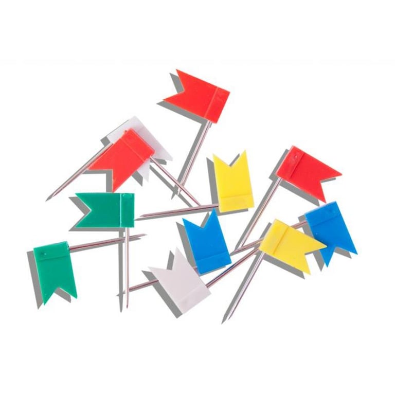 Кнопки Buromax push pins FLAGS, 30шт (BM.5152) - фото 2