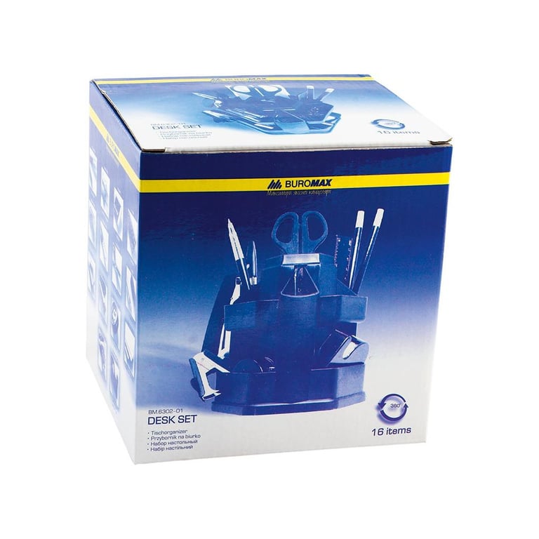 Настільний набір Buromax 16 items, black (BM.6302-01) - фото 2