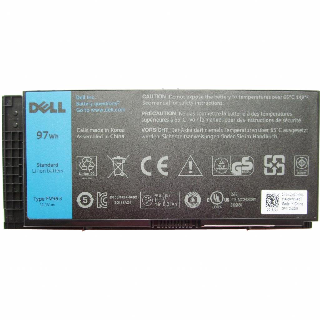 Акумулятор до ноутбука Dell Precision M4800 FV993, 8310mAh (97Wh), 9cell, 11.1V, Li-ion, (A47365) Акумулятор до ноутбука Dell Precision M4800 FV993, 8310mAh (97Wh), 9cell, 11.1V, Li-ion, (A47365)
