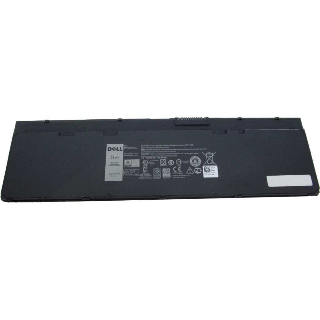 Акумулятор до ноутбука Dell Latitude E7240 GVD76, 2730mAh (31Wh), 3cell, 11.1V, Li-Pol, (A47206) - фото 1