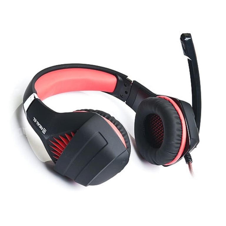 Навушники REAL-EL GDX-7600 Black-Red - фото 4
