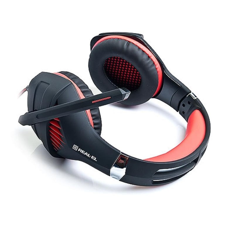 Навушники REAL-EL GDX-7600 Black-Red - фото 5
