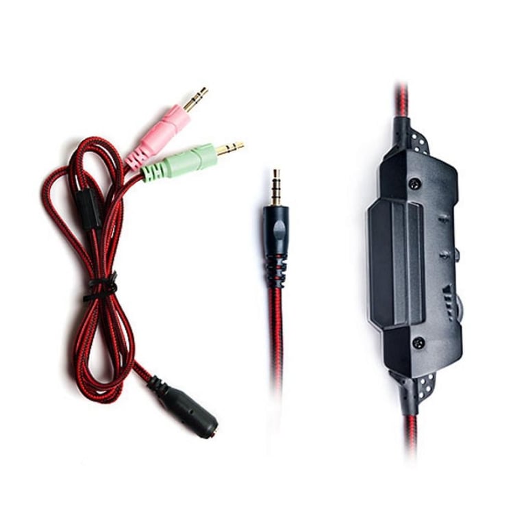 Навушники REAL-EL GDX-7600 Black-Red - фото 7